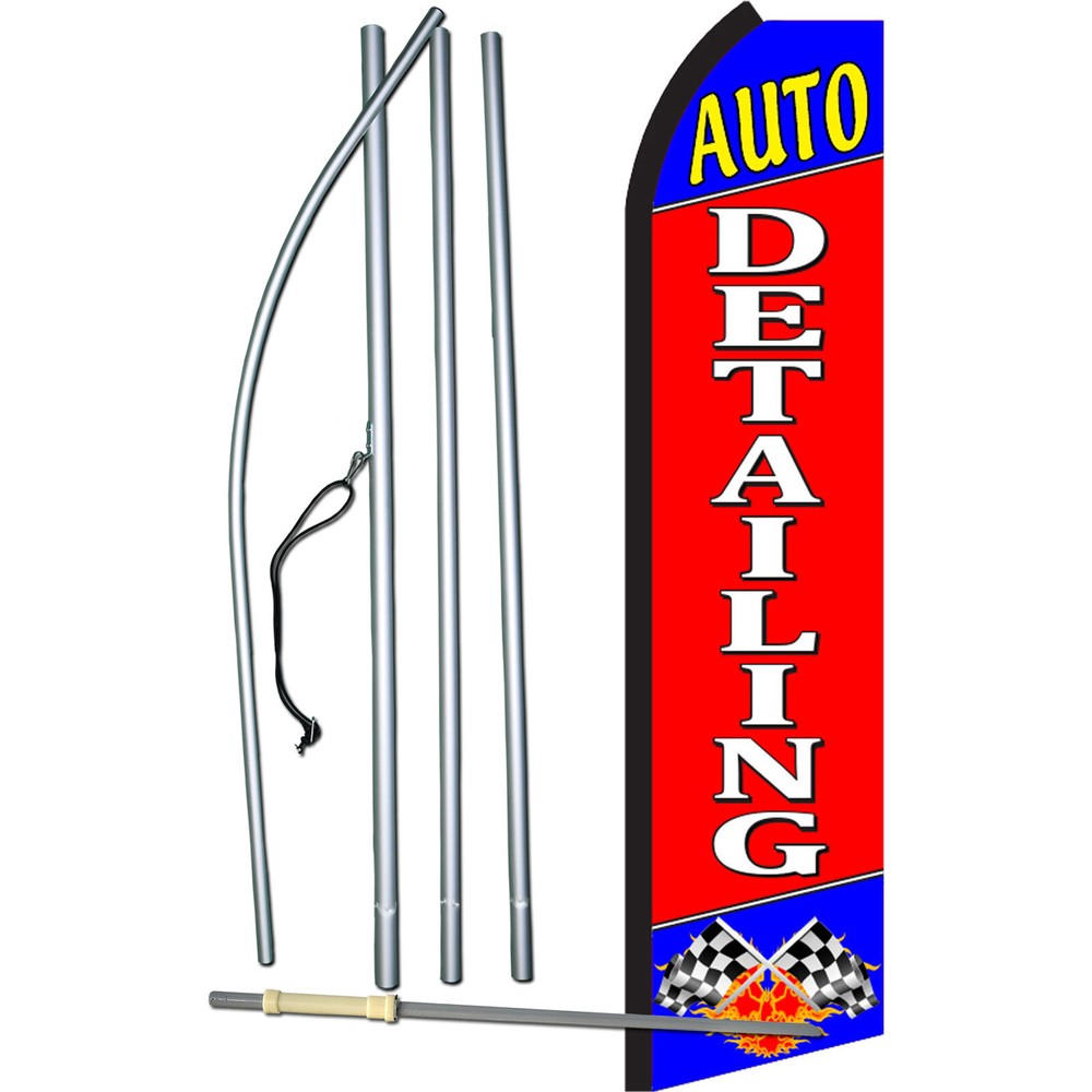 Auto Detailing Swooper Flag Kit