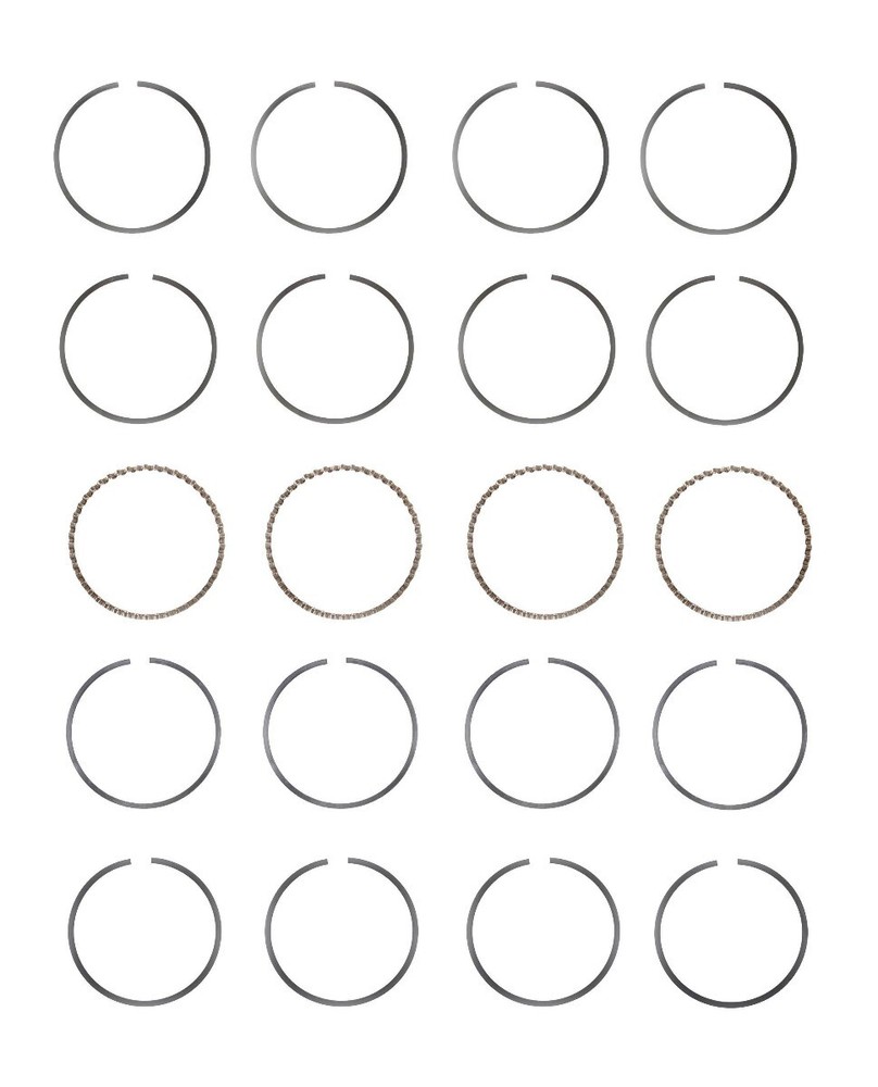 EngineTech Piston Ring Set for 1 Engine .50mm .020in Oversize .50mm .020in Overs