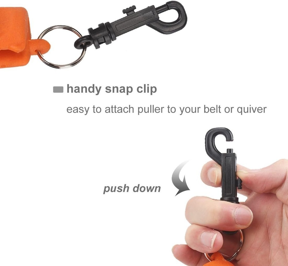 Archery Arrow Puller Remover Gripper with Belt Clip for Target Practice