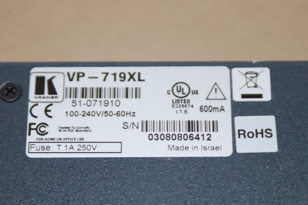 Kramer VP-719xl Presentation Switcher/Scaler