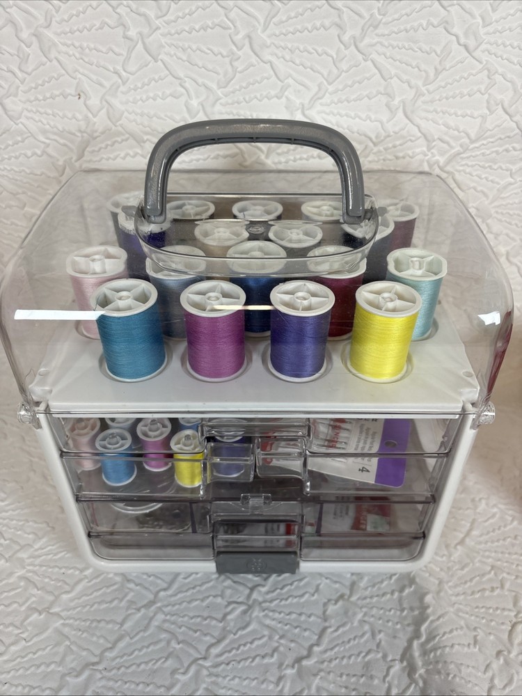 Singer Sew Essentials Storage Case With Most Sewing Items Plus Bobbin Winder