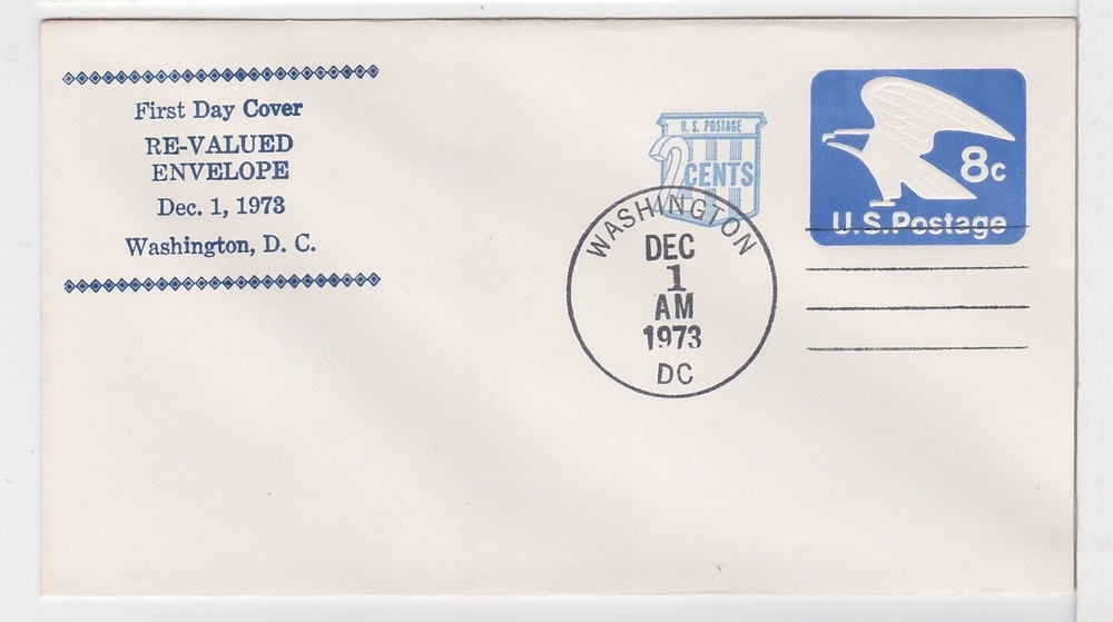 TurtlesTradingPost- Eagle 8 Cent Revalued Envelope- 1971 FDC #U566- Unsigned