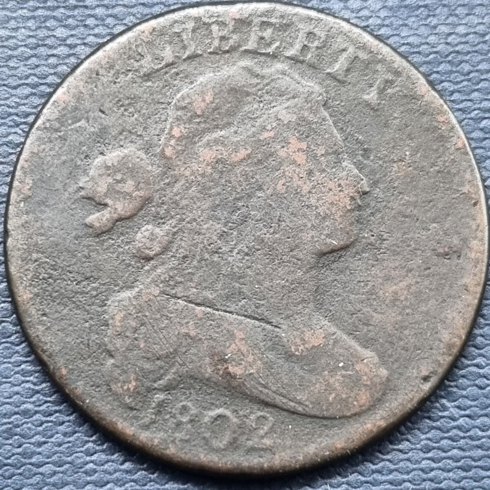 1802 Draped Bust Large Cent 1c Better Grade #80074