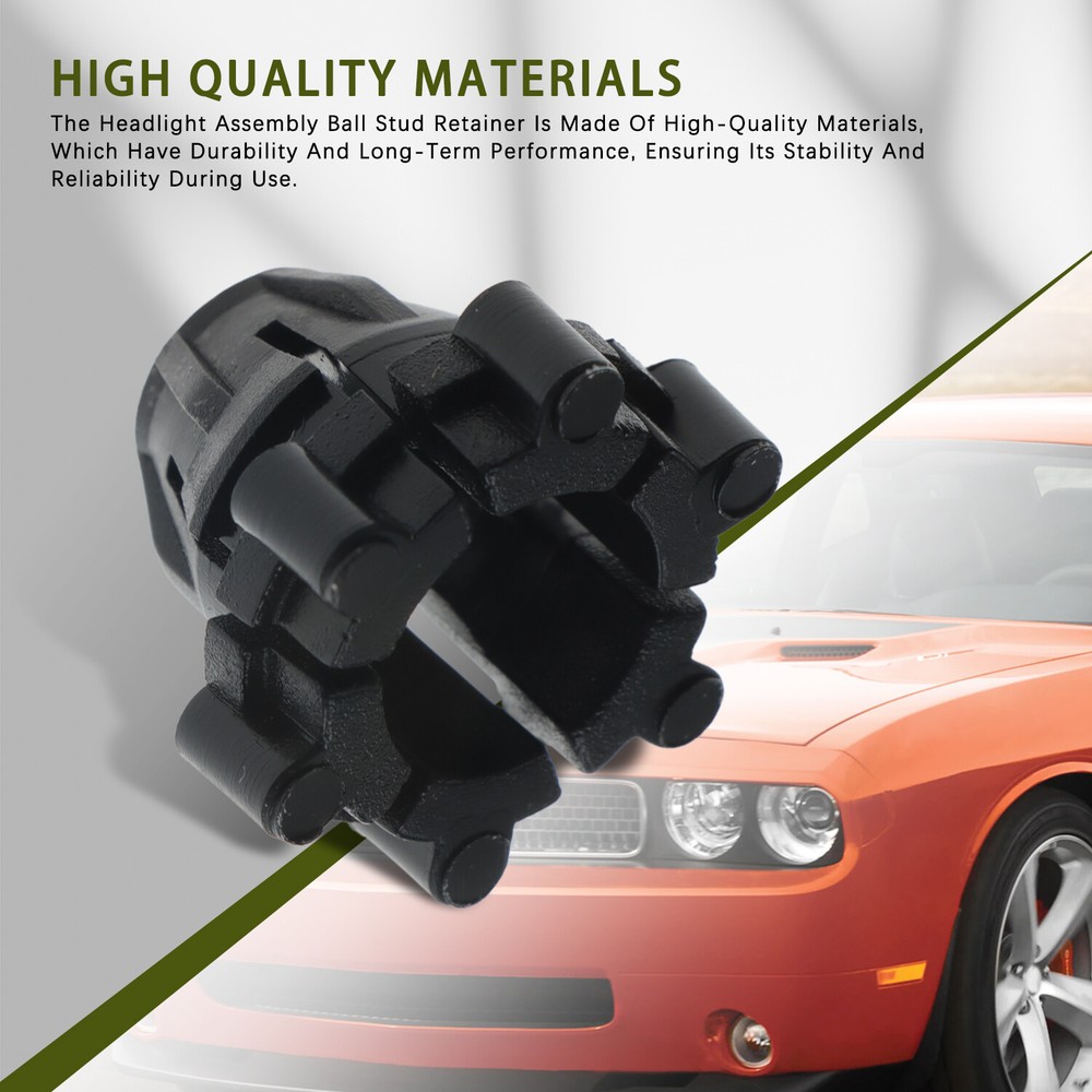 2Pcs Headlight Lamp Assembly Ball Stud Retainers for 2008-2019 Dodge Challenger