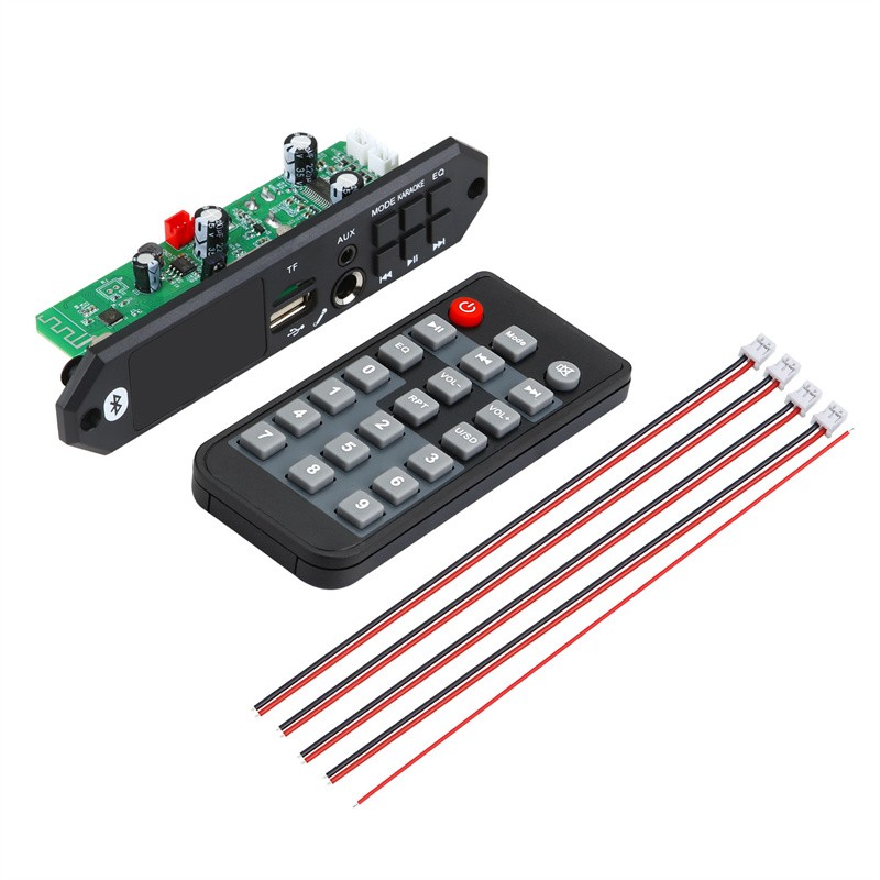 7V-24V Remote Control Car Radio Module Blue-tooth  5.0 MP3 Decoder Board Antenna