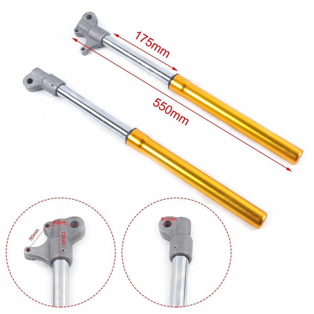 Gold Mini Front Fork Shocker for 49CC 2-Stroke Dirt Pit Bikes