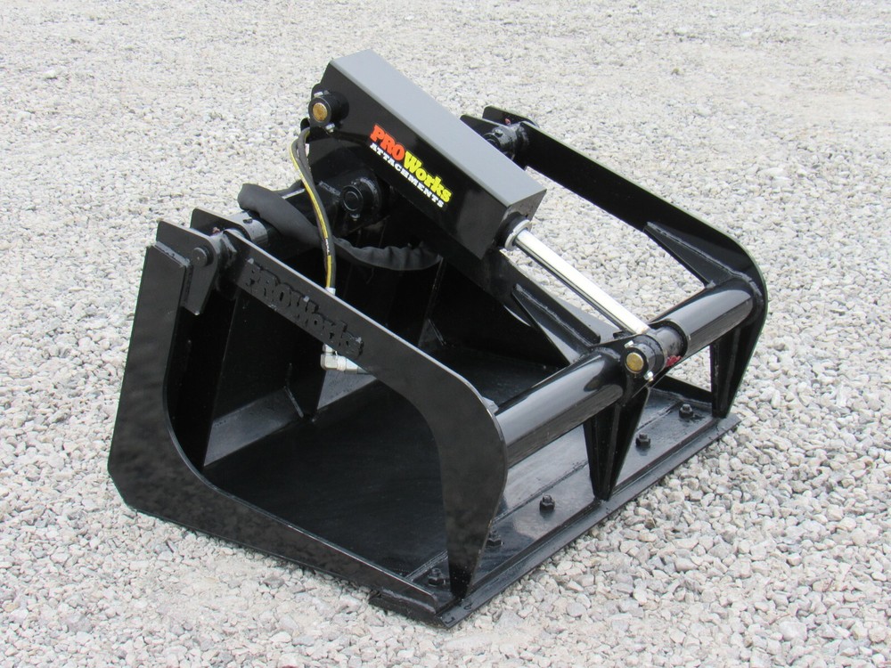 36" Solid Bottom Bucket Grapple Attachment Fits Toro Dingo Mini Skid Steer