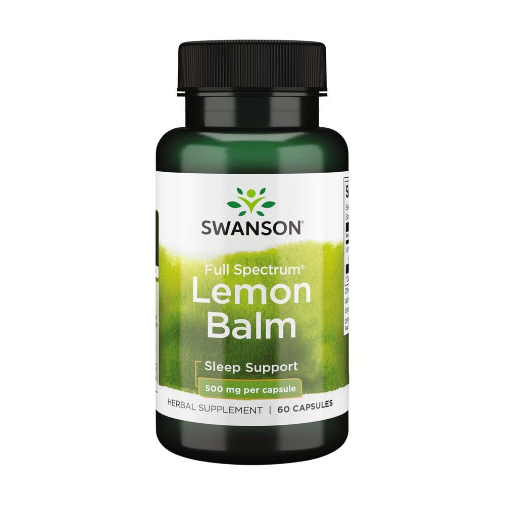 Swanson Lemon Balm 500 mg 60 Capsules