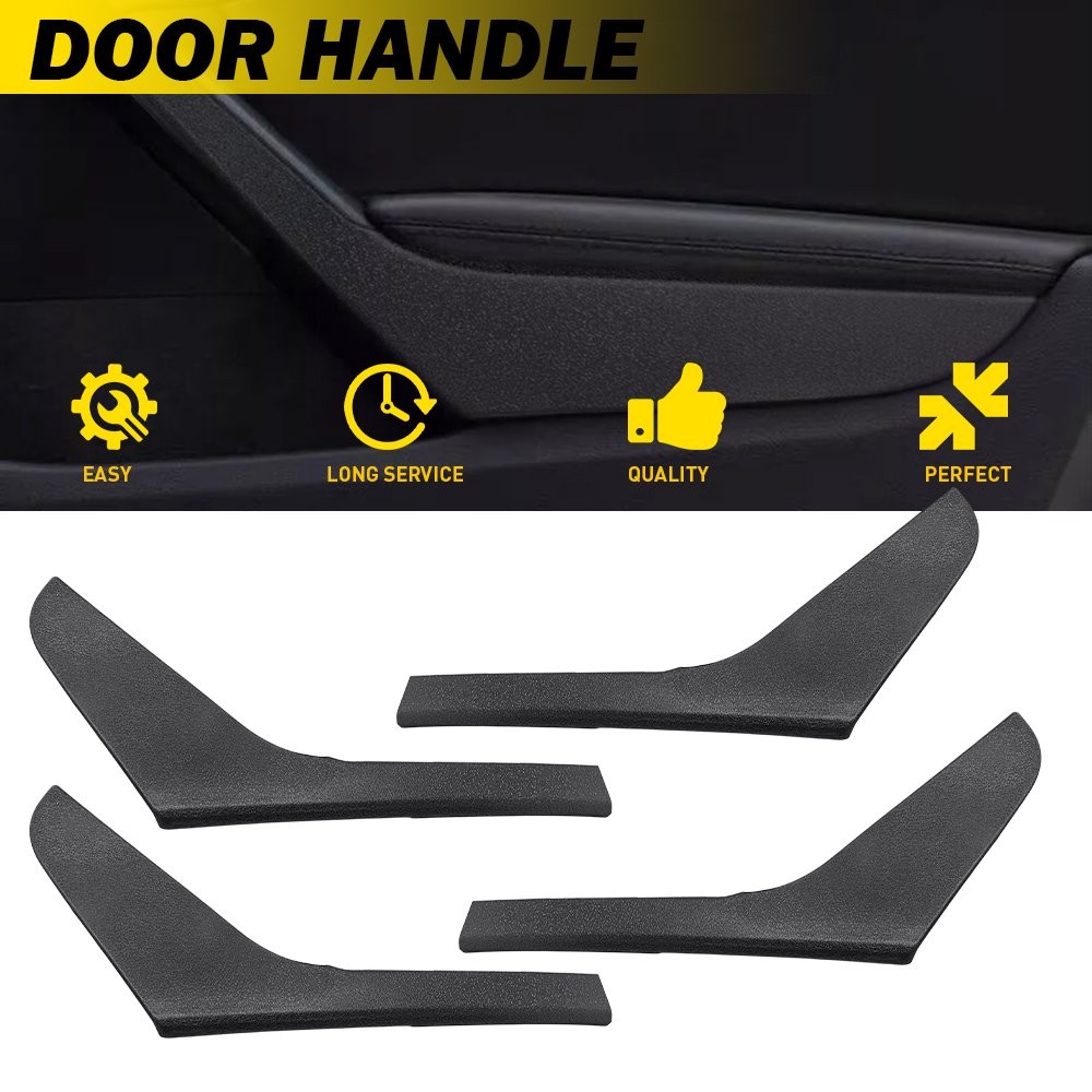 4x Inner Door Handle Trim Panel Pull Cover For VW Golf GTI MK6 2009-2013 4 Door