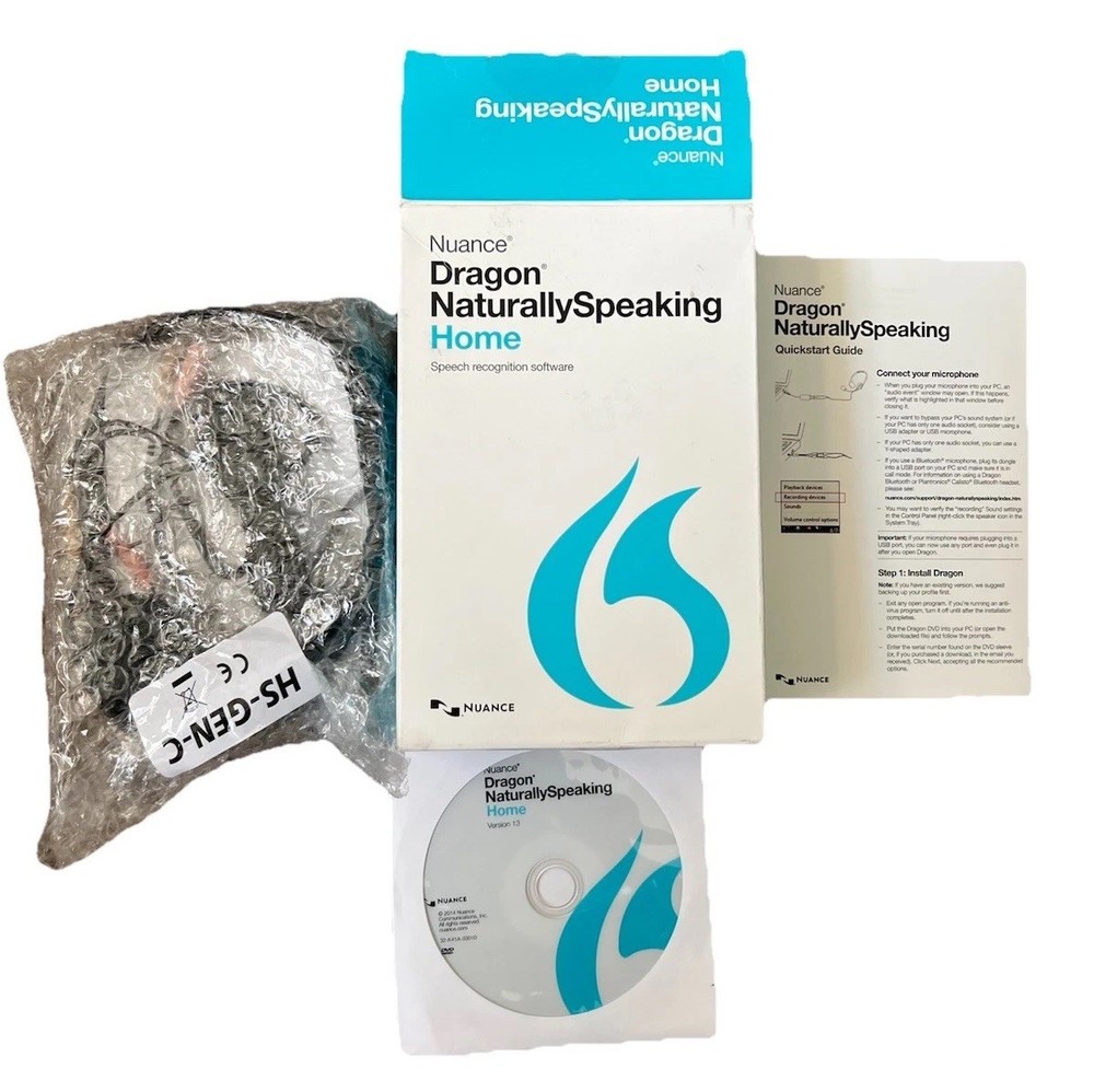 Nuance Dragon NaturallySpeaking Home 13 Speech Recognition Software - Open Box