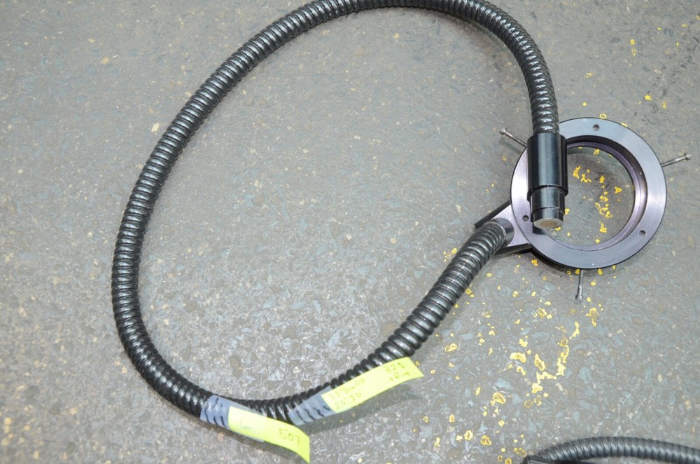 32" Long Fiber Optic Ring Light Source 3.5" OD 2.5" ID Ring & 9/16 Input