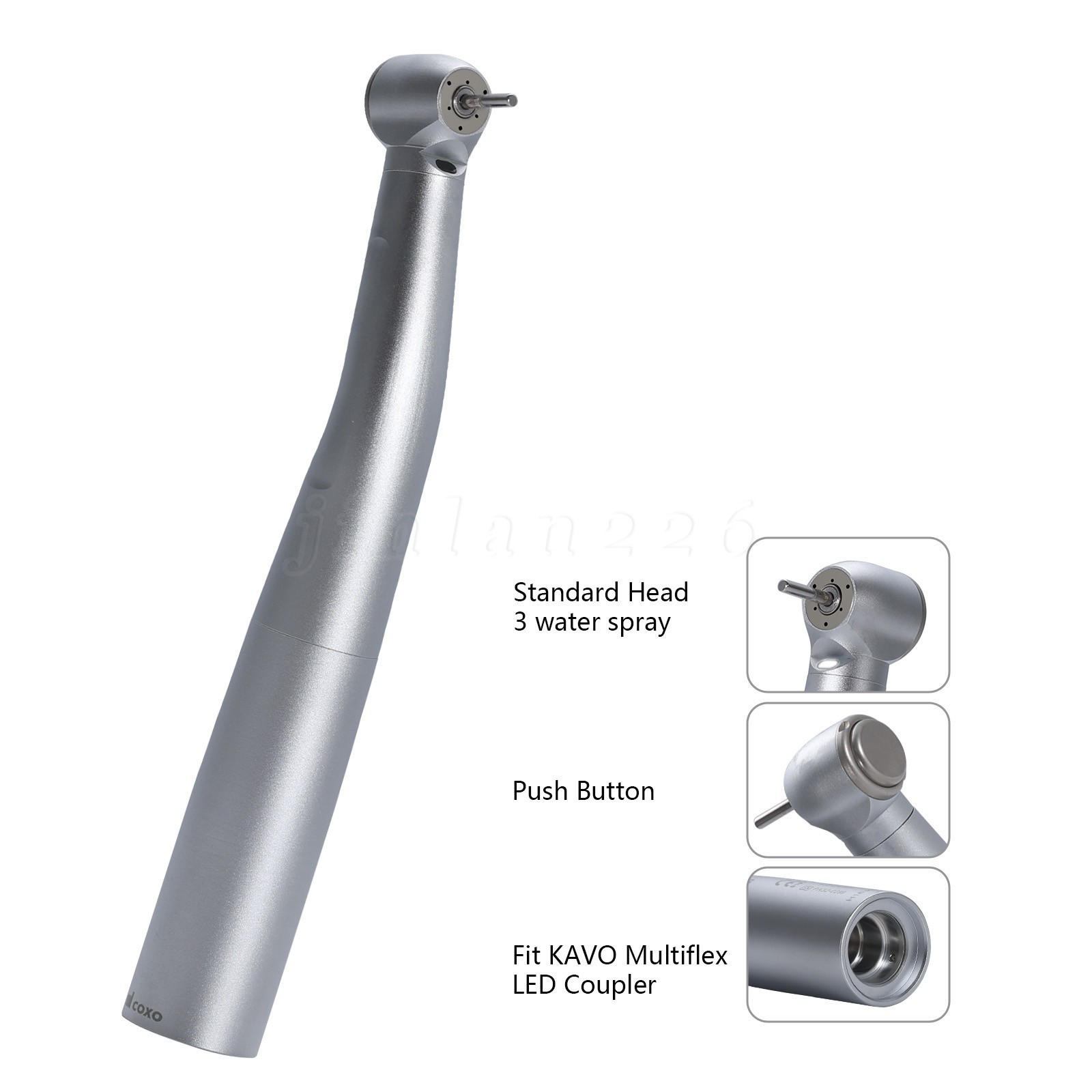 COXO Dental High Speed Handpiece Fiber Optic Turbine KaV MULTIflex LED Coupling