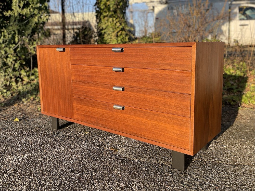 Refinished George Nelson for Herman Miller Walnut Cabinet