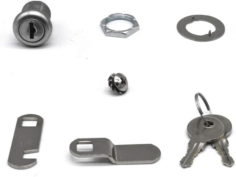 Versatile Stainless Steel Cam Locks 7/8" - Key Lock Replacement Set for Security
