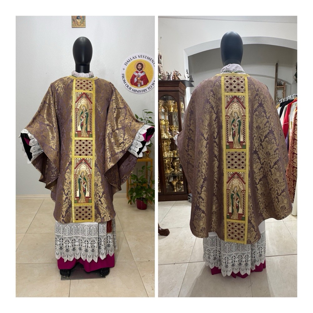 Purple Chasuble Vestment (P00126)
