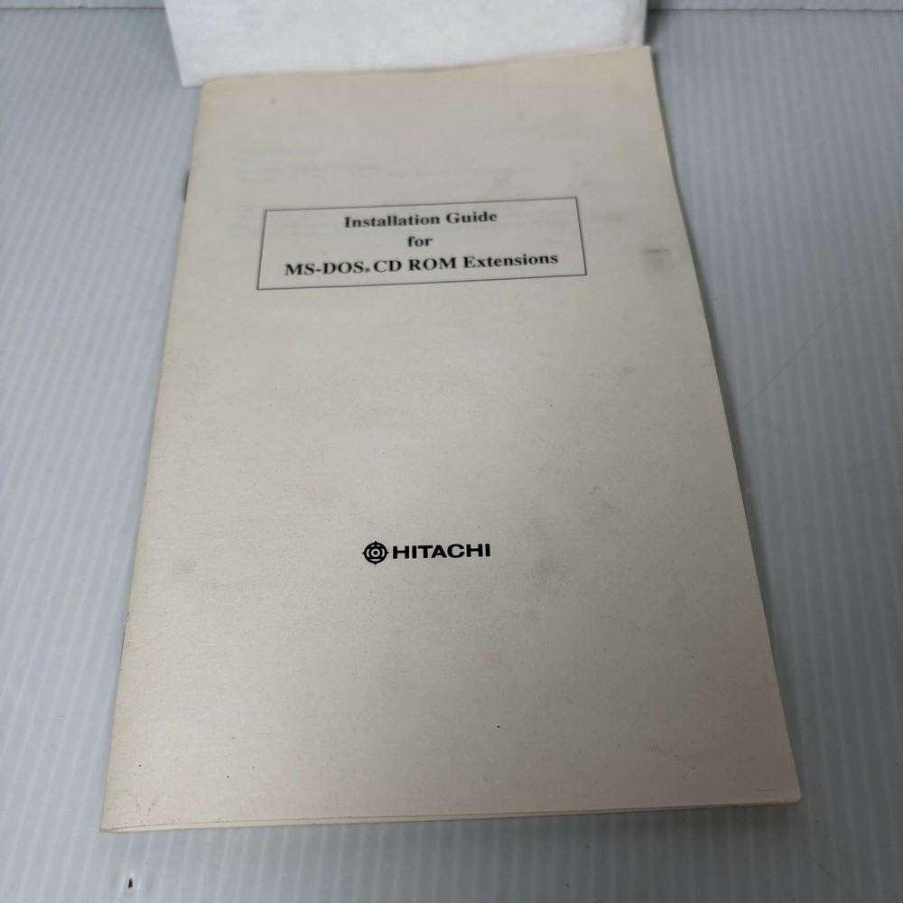Hitachi MS-DOS CD-ROM Extensions & Driver Ver 2.20 Floppy Disk & Manual