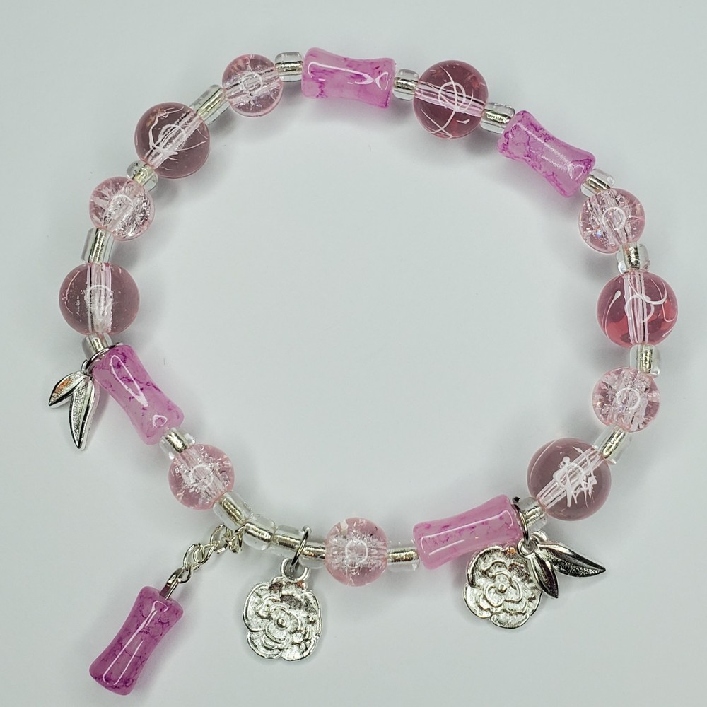 Hand crafted artisan unique gemstone bracelet