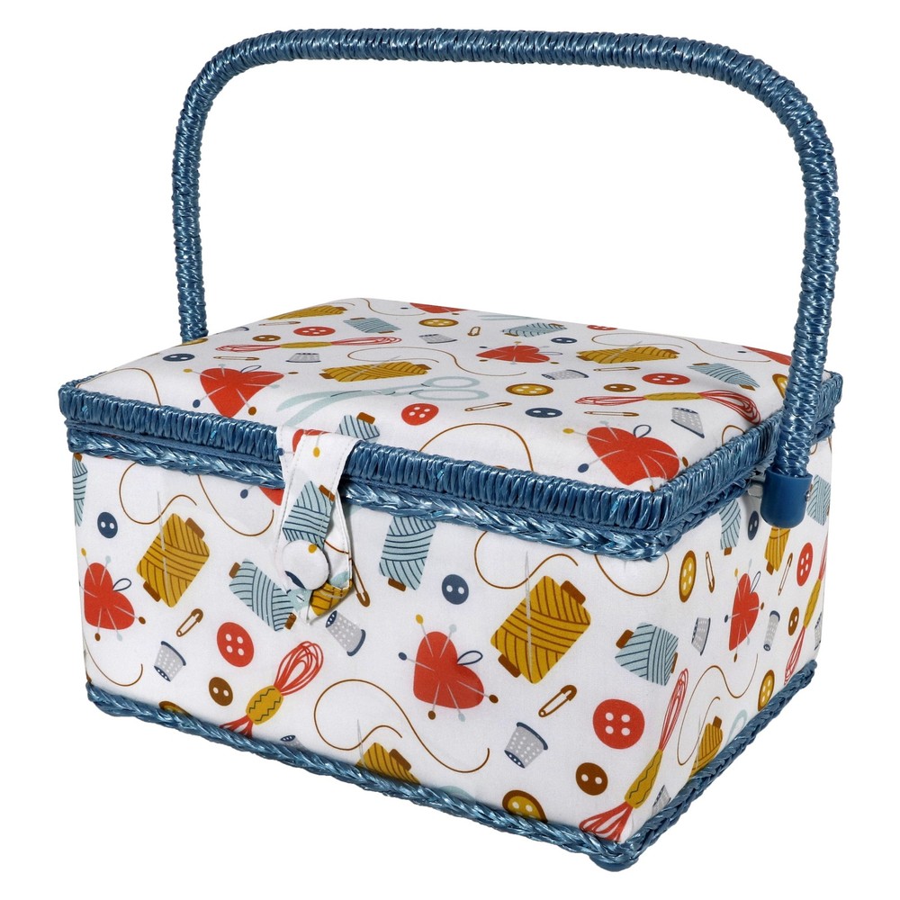 Large Sewing Basket in Sewing Accessories Print Multicolor