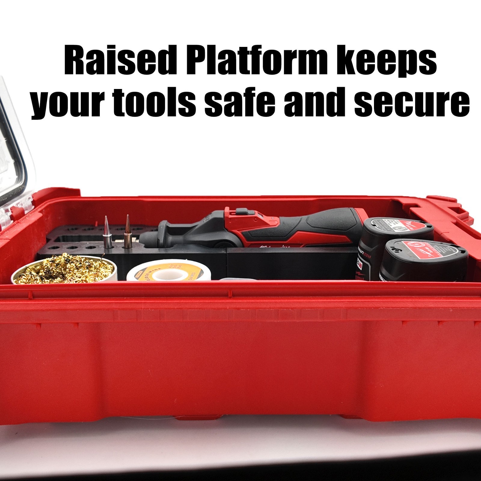 Soldering Iron Organizer For Milwaukee M12 Packout Compact Organizer Insert Tray