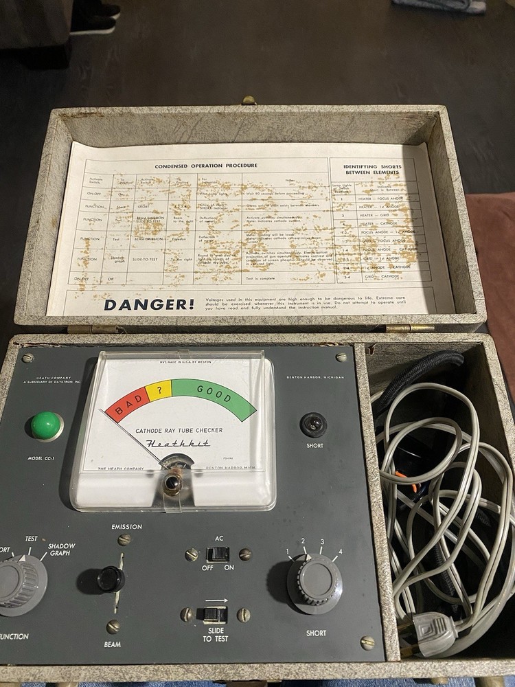 Heathkit Cathode Ray Tube checker Model CC-1