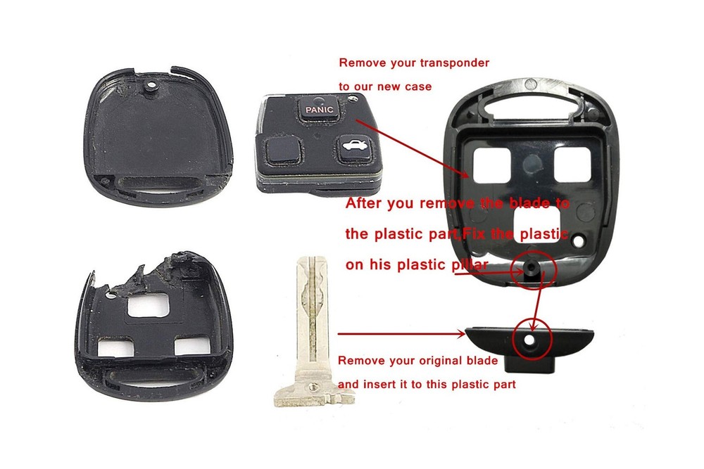 Keyless Entry Remote Control Key Replacement Key Fob Case Shell Fit for Lexus...