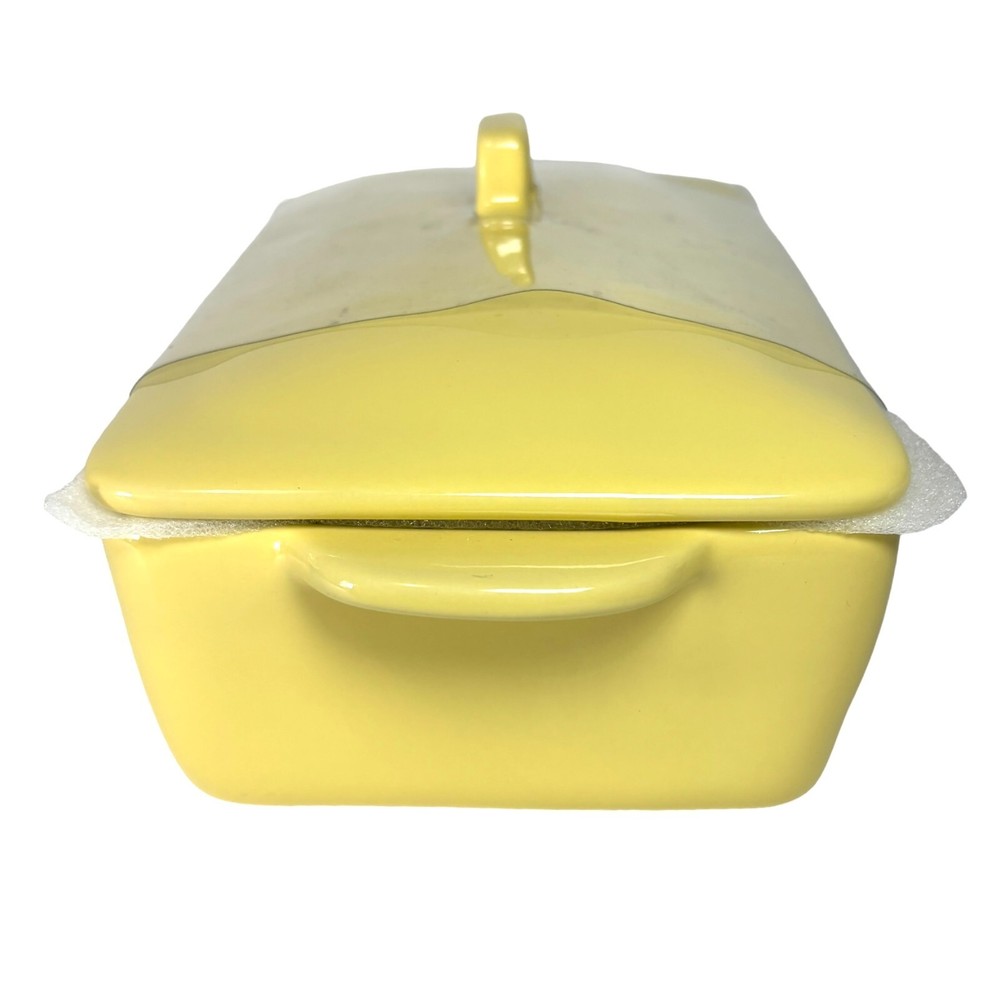 Rae Dunn "THAT'S ALL YOLKS" Easter Serving Dish Yellow 9" Casserole Deviled Eggs