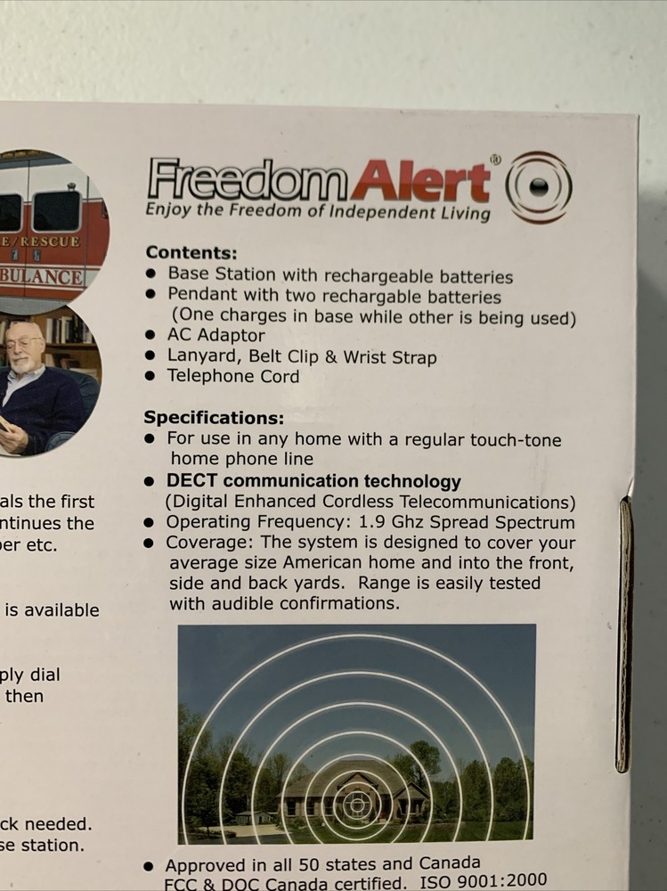 Freedom Alert 35911 LogicMark Personal Emergency Response System Tested Working