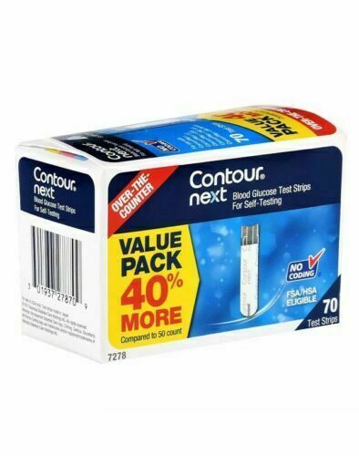 Contour Next 7278 Blood Glucose Test Strips - (70 count)  [Exp: 03/2027]