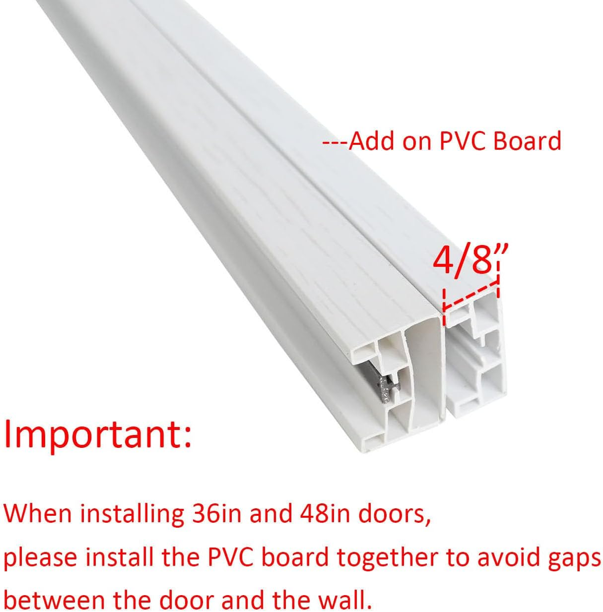 PVC Accordion Door with Frosted Acrylic Glass,Installation Hardware Included