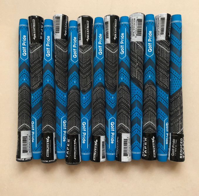 13PCS/Set Standard / Midsize Golf Pride MCC Grey/Blue Plus 4 Club Grips US New