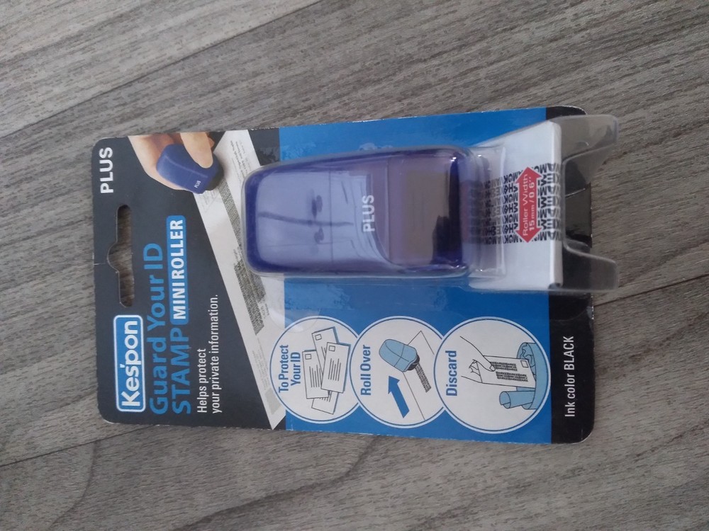 Kespon Guard Your ID Stamp Mini Roller NEW