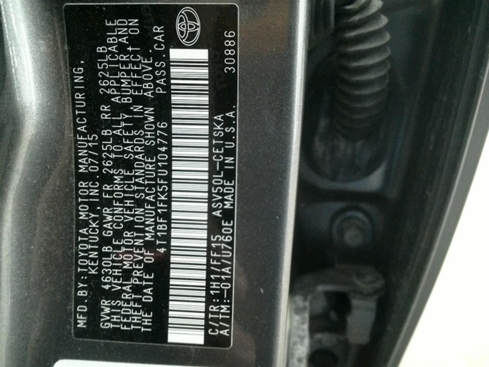 CAMRY 2015 High Mounted Stop Light 104773713