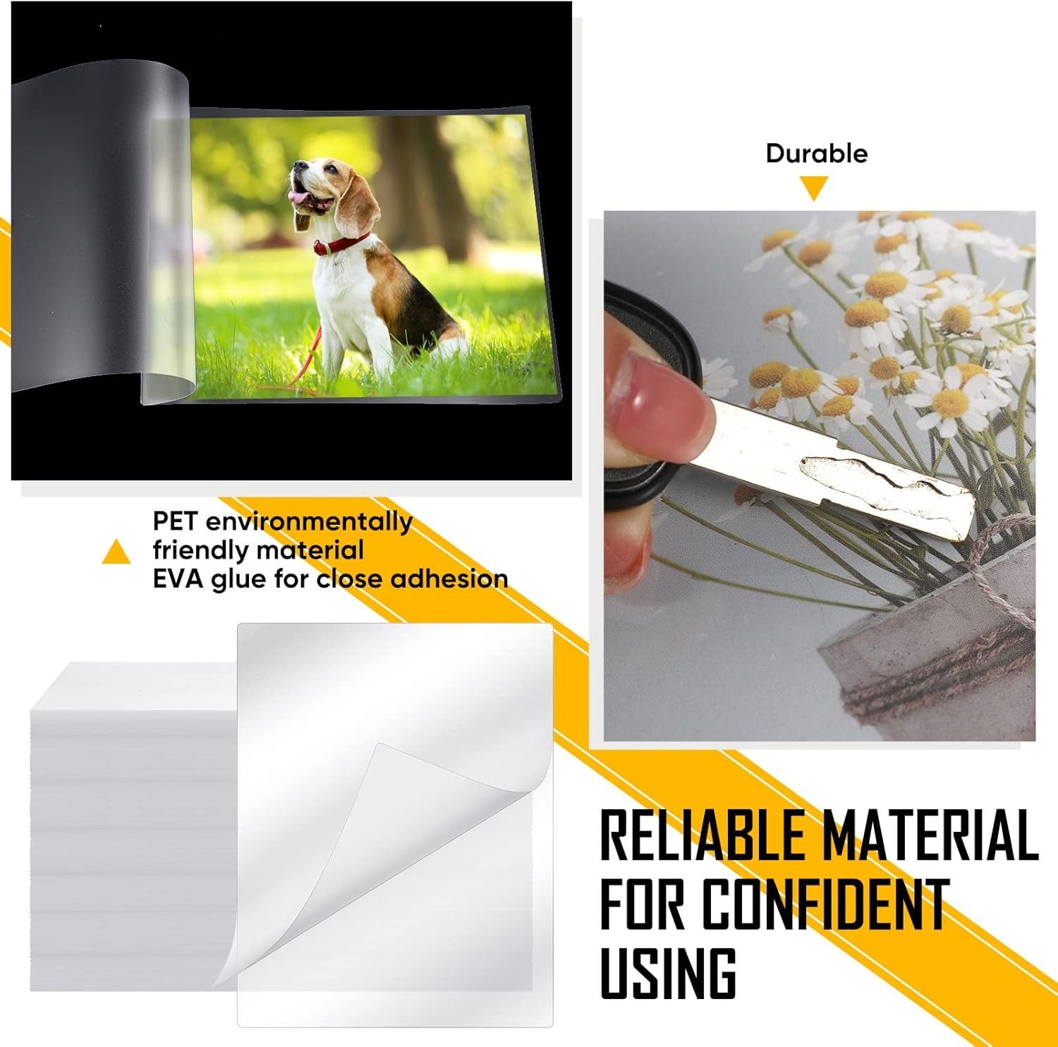 9x11.5 inch Clear Thermal Laminating Pouches Letter Size Laminator Sheets 5 Mil