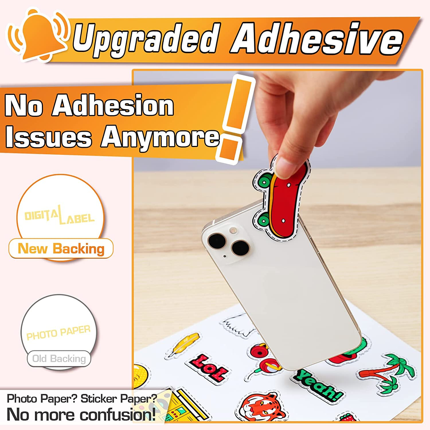 360 Sheets Koala Glossy Sticker Paper 8.5x11 Inkjet Printer Adhesive Photo Paper