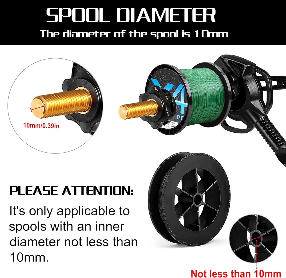 Fishing Line Spooler with Unwinding Function, Versatile Spooling Station Both