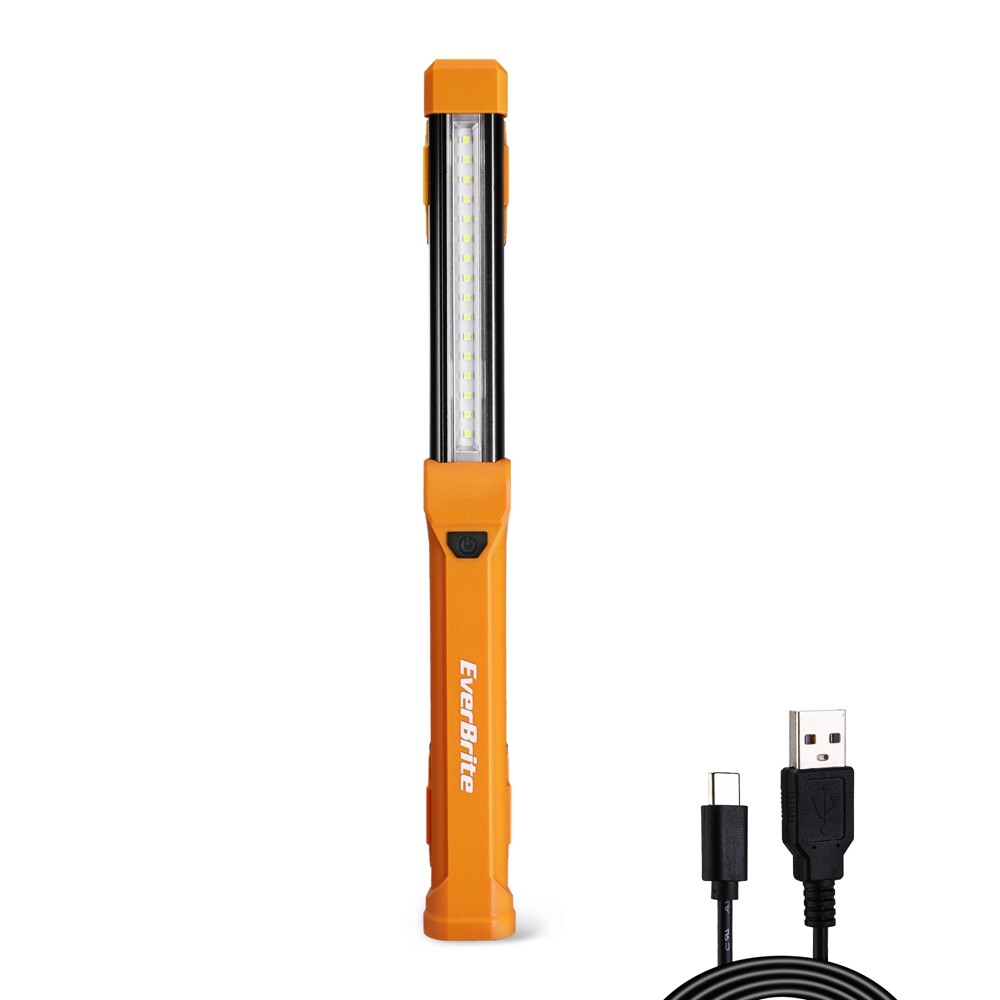 EverBrite 1000LM LED Work Light Rechargeable 4 Lighting Modes USB C Cable 1 PACK