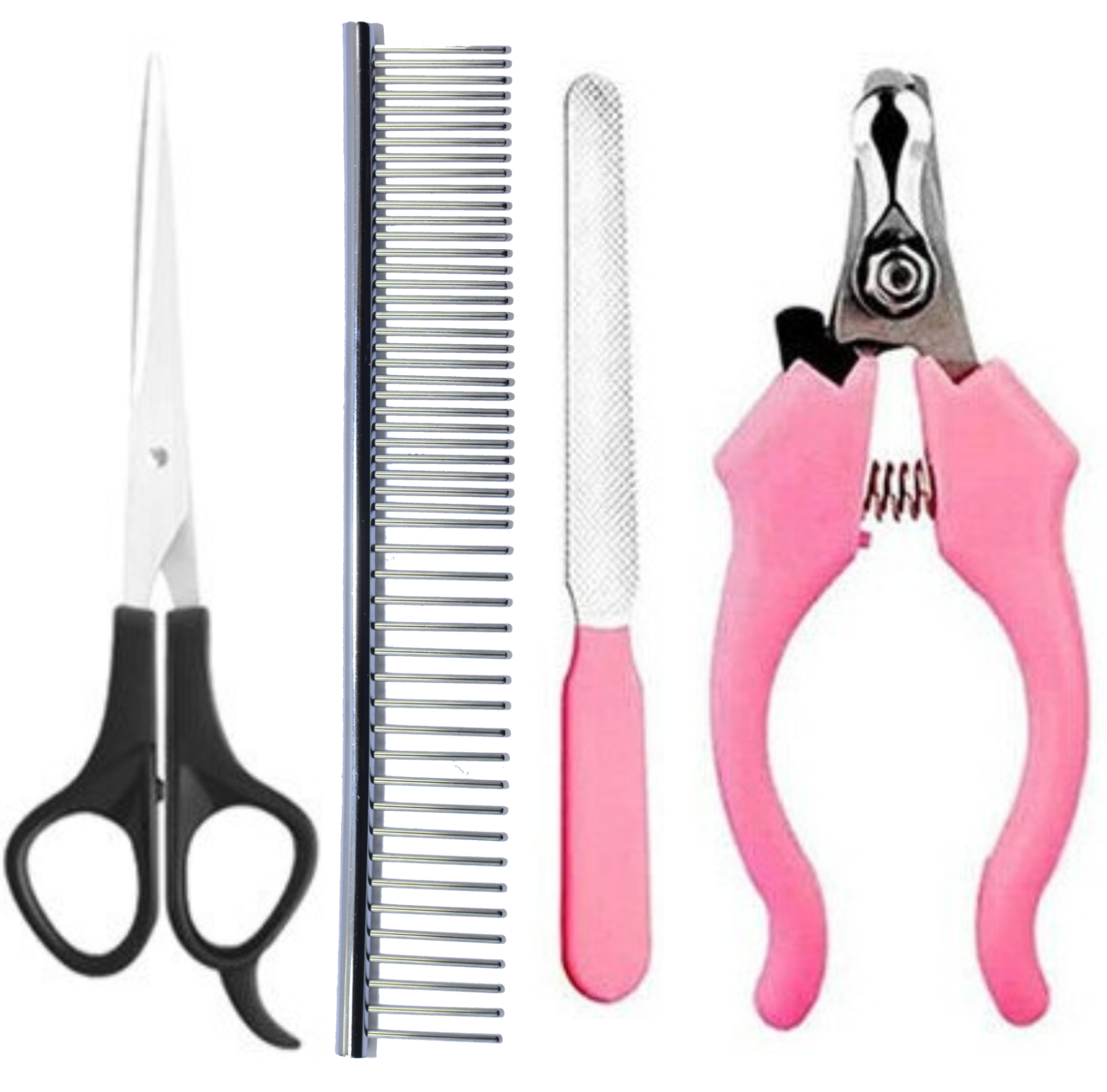 Dog Cat Pet Grooming Kit Rechargeable Cordless Electric Hair Clipper Trimmer Set