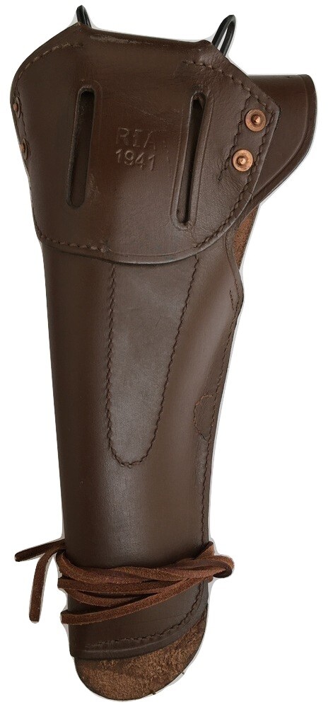 US WW2 Leather Belt Holster Colt 1911 Government Leather Holster-DARK BROWN