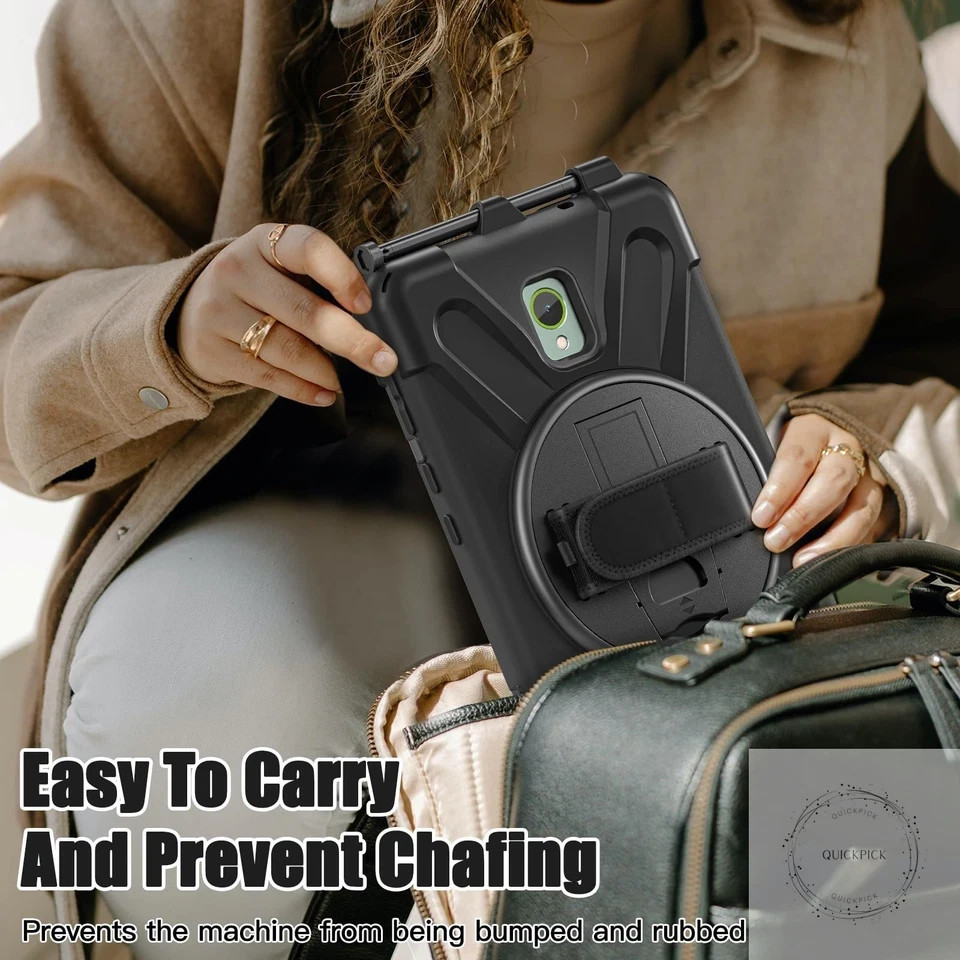 Galaxy Tab Active5/Active 3 8.0 Case, with 360 Stand, Handle Hand Strap