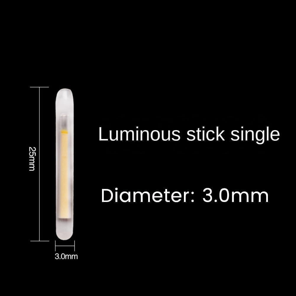 100 Pcs 3mm Fishing Float Light Sticks - Fluorescent Glow Sticks Tackle