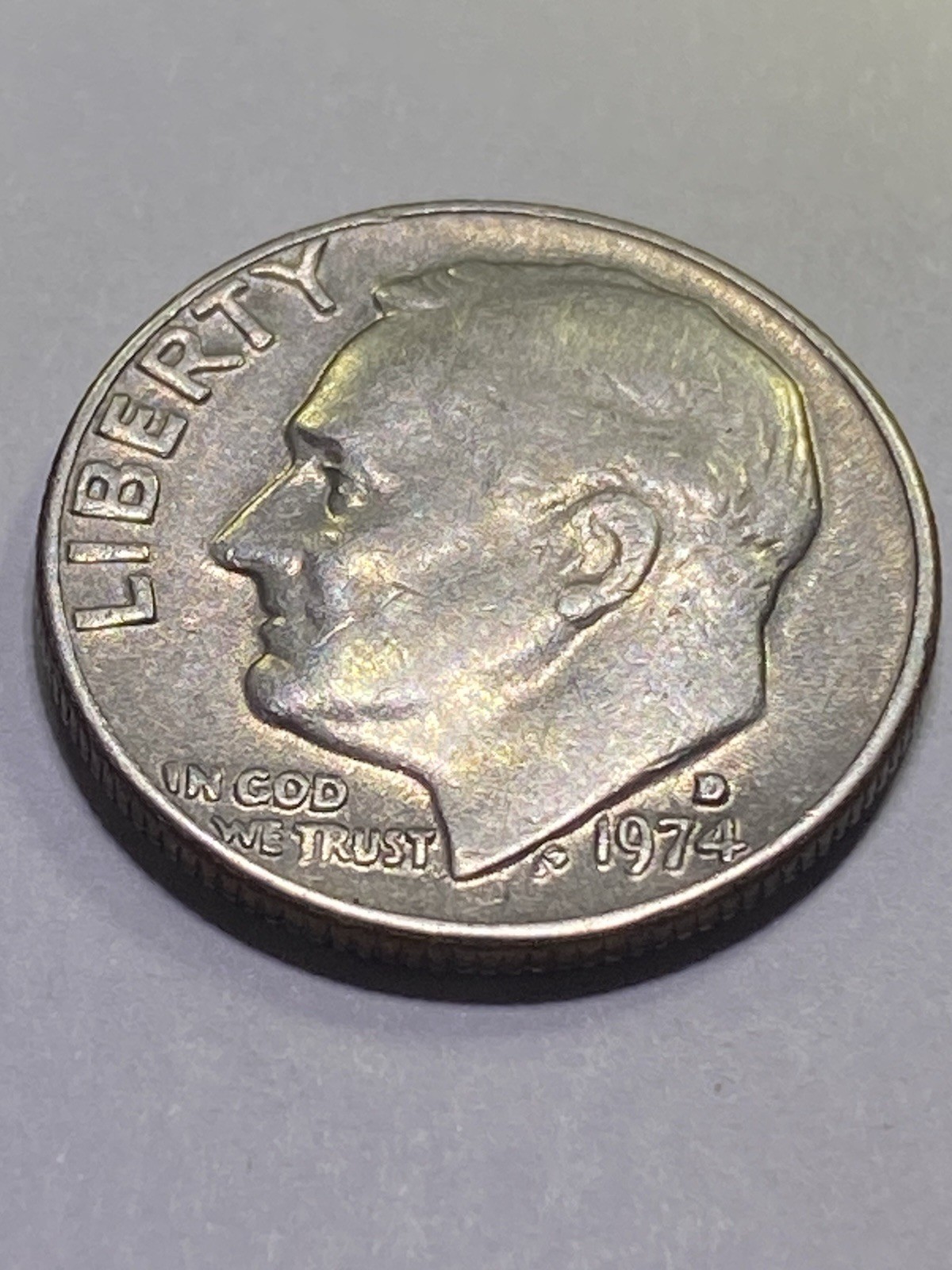 1974 D Roosevelt Dime Circulated US Coin Business Strike Uncertified