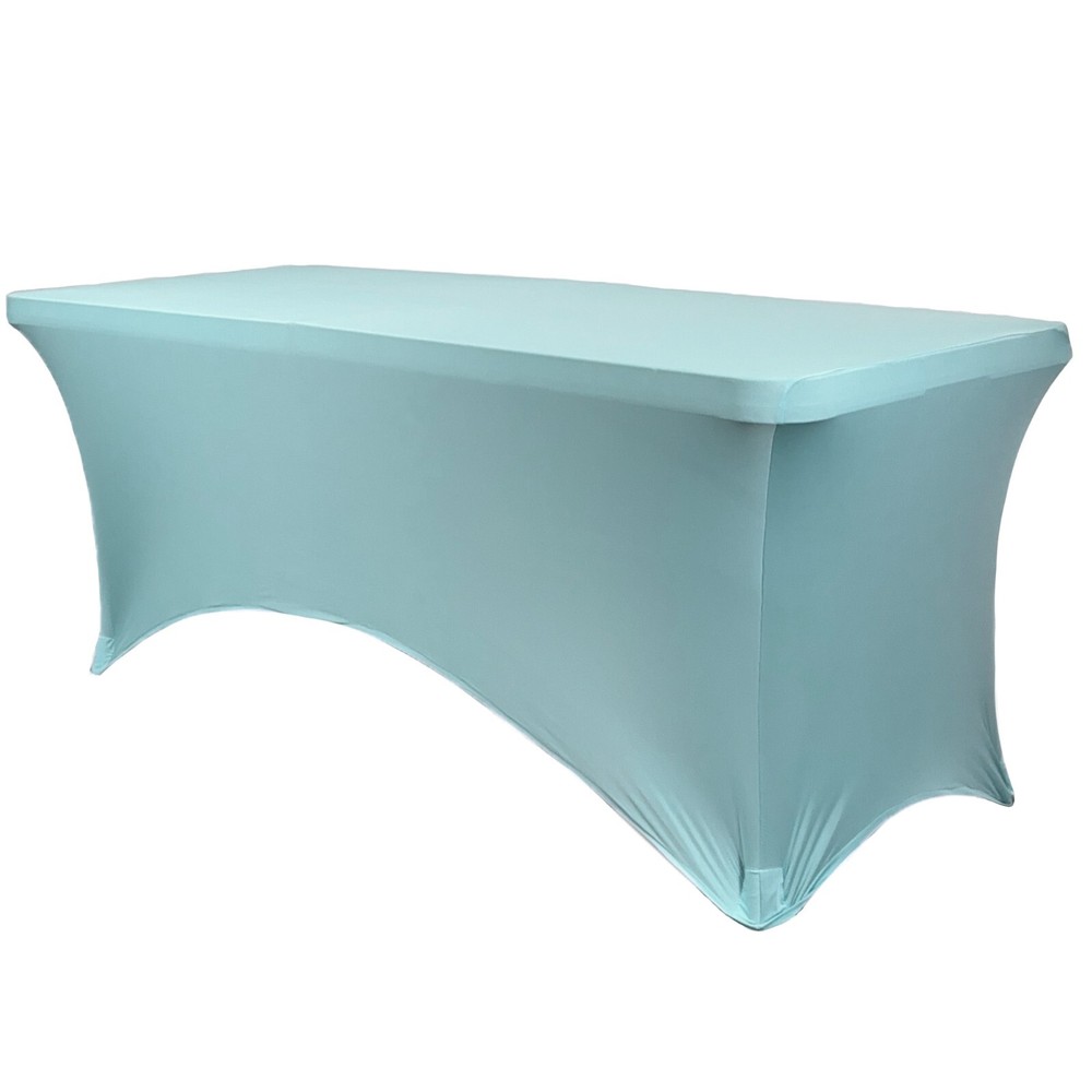 6 ft Rectangular Fitted Spandex Tablecloths, Party Folding Elastic Table Covers