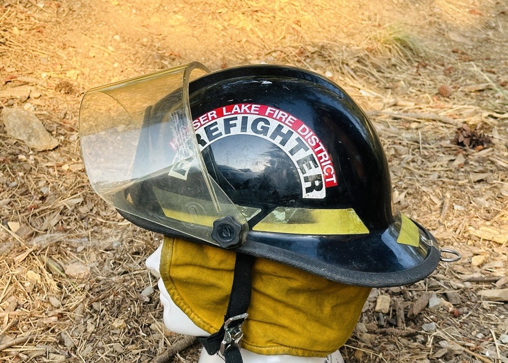 Bullard FIRE FIGHTER HELMET with Faceshield & Neck Protector & Chin Strap