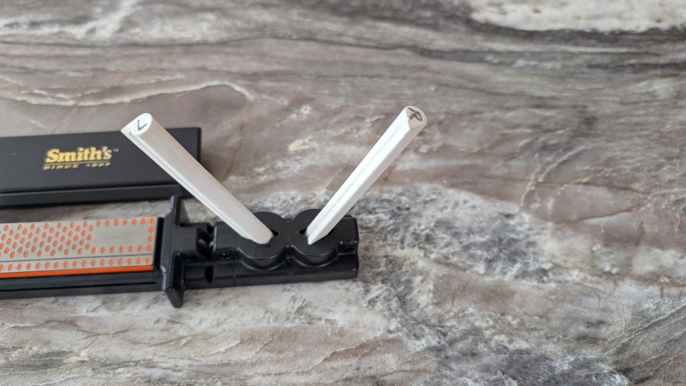 Smith's CCD4 3 in 1 Sharpening System Plain Edge Serrated Knives Hooks Smiths