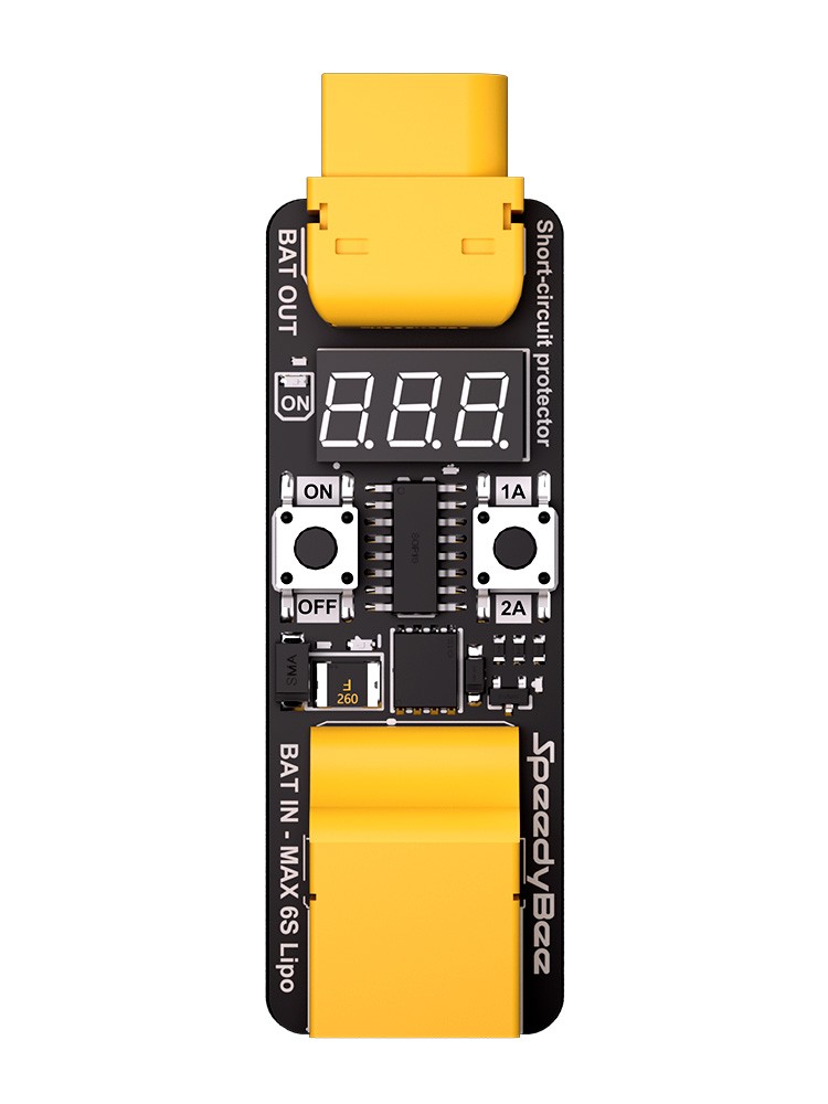 SpeedyBee Anti Short Circuit Module 1A/2A Current Limiting For RC Flight Stack