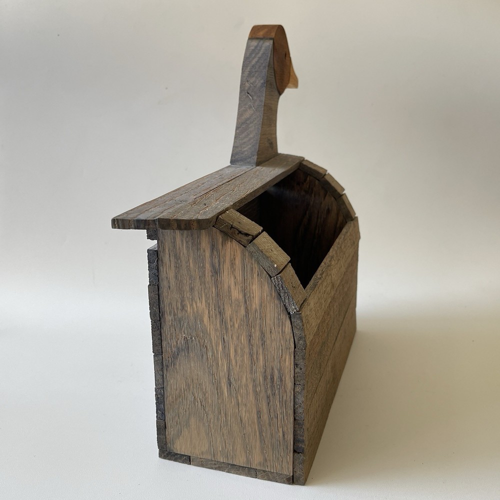 Folk Craft Style Duck Open Box - Table Sit