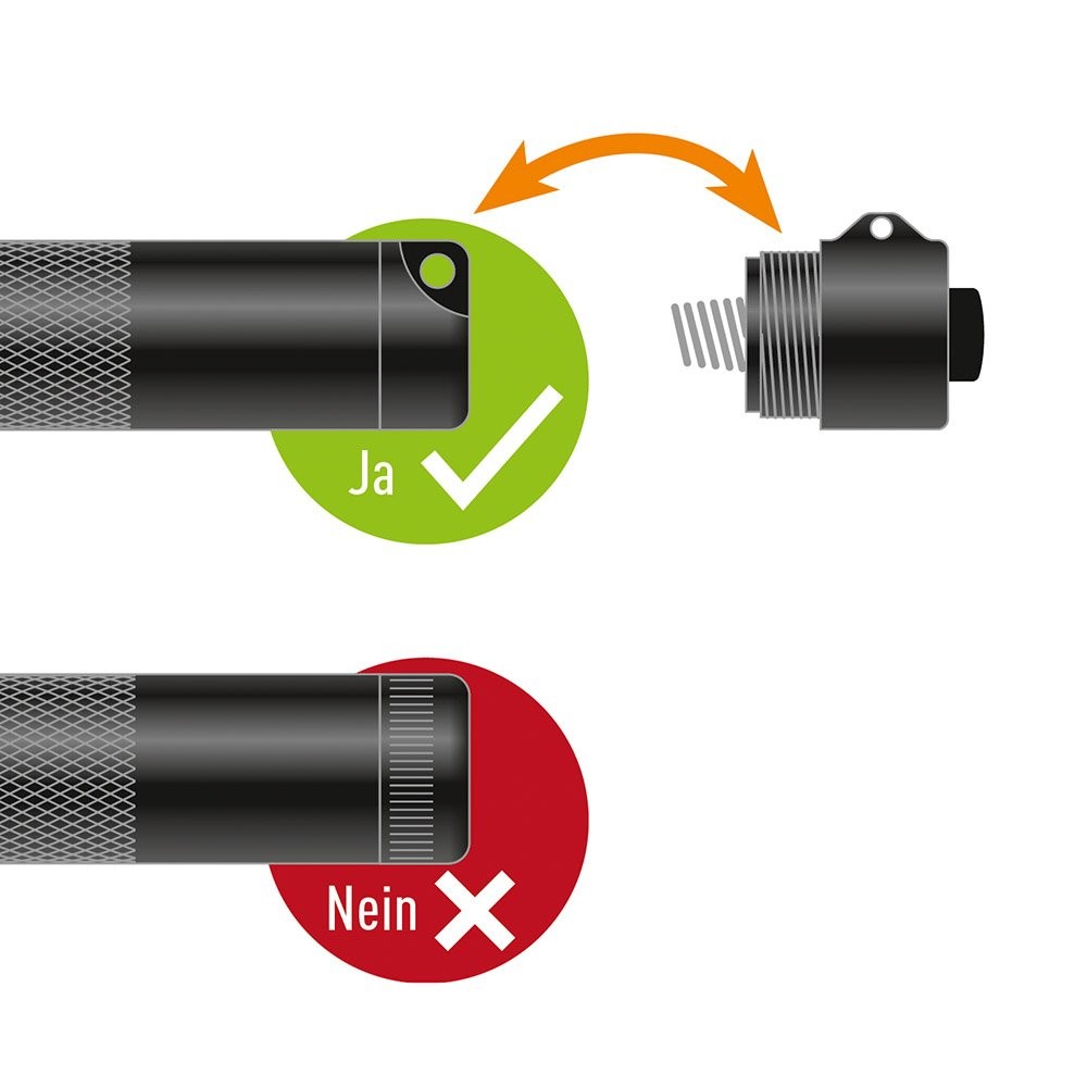 LiteXpress Tactical Switch LXA100 End Cap for Mini Maglite AA, Black