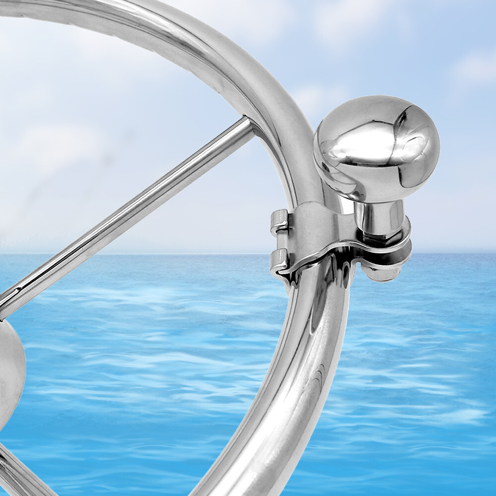 Boat Sport Knob AISI 316 Stainless Steel Steering Wheel Maneuvering Knob Marine