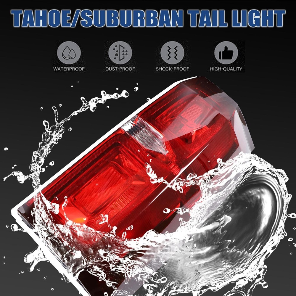 Tail Light Assembly Compatible with 2015 2016 2017 2018 2019 2020 Chevy Tahoe...