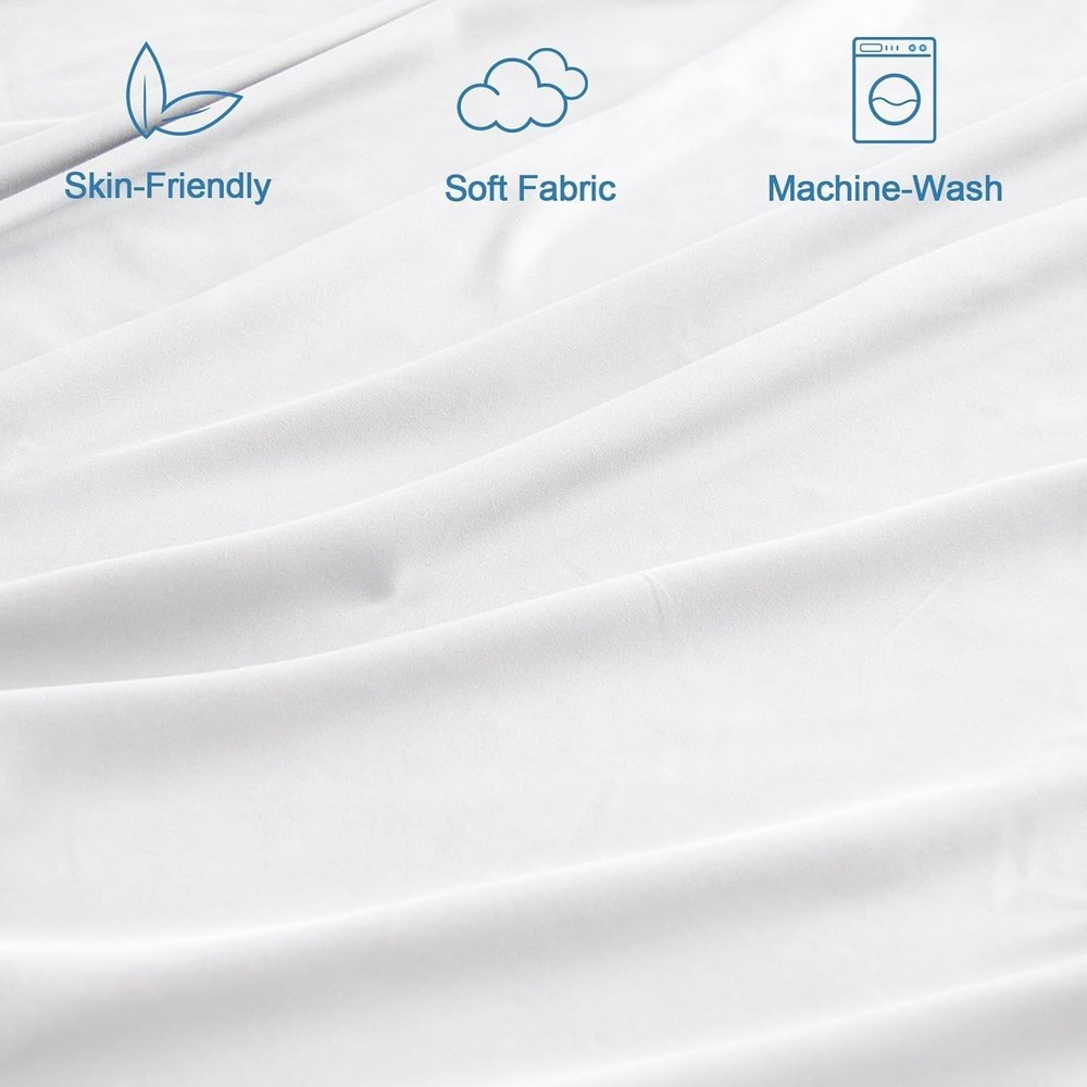 Split Top King Sheet Set for Adjustable Bed 4 Piece Bed Sheet Set Deep Pocket